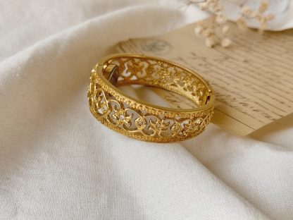 Gold Metal Cuff Women's Watch - Image 3